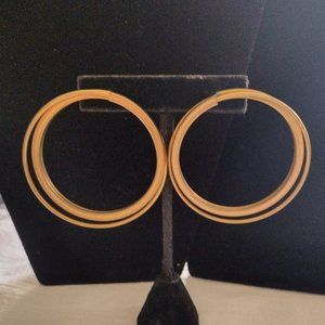 Metallic Big Hoop Earrings
